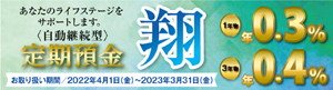 【プレミアム定期預金 翔】